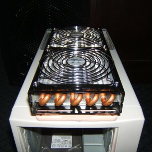 240mm radiator, with two Noctua NF-P12's. This is for the CPU.