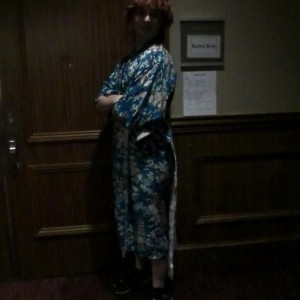 Me wearing a kimono.