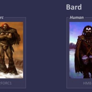 IWD:EE official portraits -- Barbarian, Bard