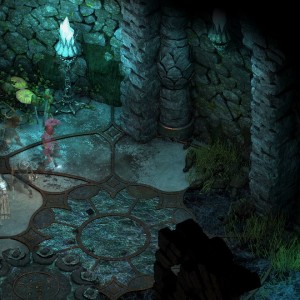 Screenshot from the "Cliaban Rilag Ruins" dungeon in Pillars of Eternity