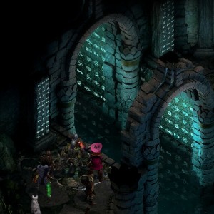 Screenshot from the "Lle a Rhemen" dungeon in Pillars of Eternity