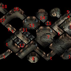Raedric's Hold Dungeons Map