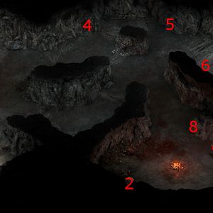 Grisly Cave Map