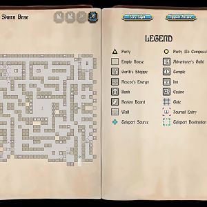 Bard's Tale 1 Remastered - Map of Skara Brae