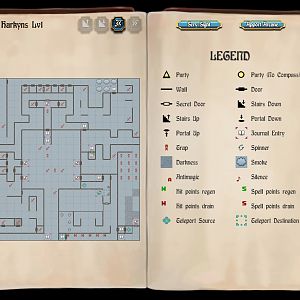 Bard's Tale 1 Remastered - Castle, Level 1 Map